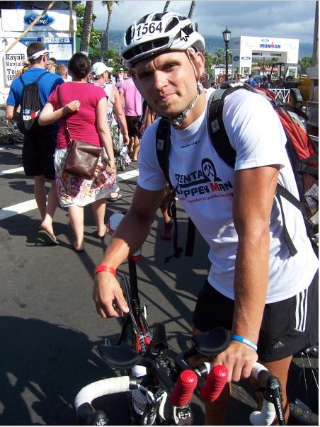 Torsten beim einchecken Torsten beim einchecken