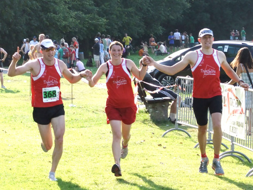 Zieleinlauf: Margrit, Curt, Jörg