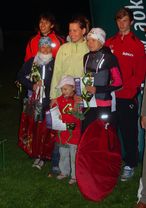 Siegerehrung mit Virginie und Anton Siegerehrung mit Virginie und Anton