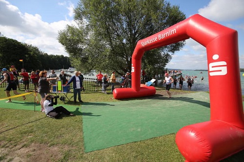 Rajko beim Wasserausstieg